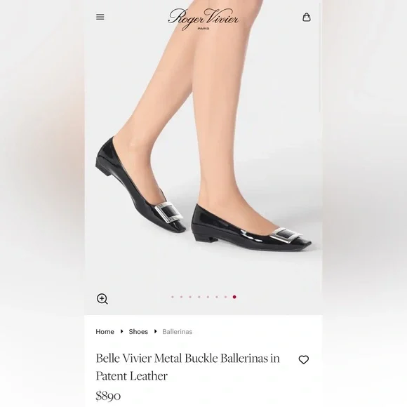 ROGER VIVIER Belle Vivier black patent leather, like new, made in Italy, size 39 - Picture 3 of 11